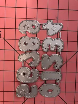 0-9 Numaraları Set Metal Kesme Ölür 3D DIY Scrapbooking Karbon Keskin Zanaat Die 97x57mm Fotoğraf Davetiye Kartları Dekorasyon