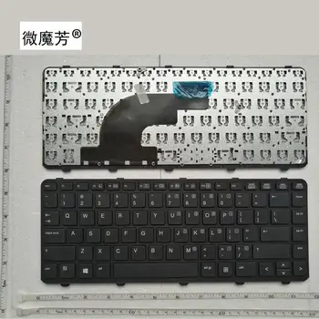 ABD Siyah Yeni İngilizce klavye HP 640 G1 645 G1 Laptop Klavye işaretleme çubukları kutusu İle