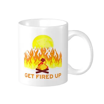 Promosyon Şenlik ateşi Kripto Para Birimi Aya Ateş Alın Kupalar Komik Grafik Bardak BARDAK Baskı Komik Yenilik Şenlik Ateşi çay fincanları
