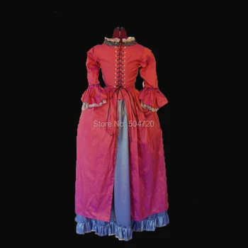 Kişiye özel! gri Vintage kostümleri 18th Düşes Retro ortaçağ Rönesans Reenactment Tiyatro İç savaşı viktorya dönemi tarzı elbise HL-425