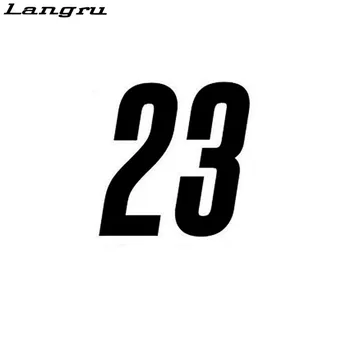 Langru Kişilik Yarış Numaraları 23 Vinil Araba Sticker Çıkartması Grafik Jdm