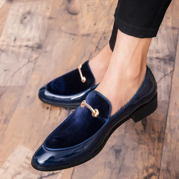 Erkekler Elbise Ayakkabı günlük erkek deri ayakkabı Patent Deri Lüks Moda Düşük Üst Nefes Mikrofiber Erkekler Oxford Ayakkabı Büyük Boy