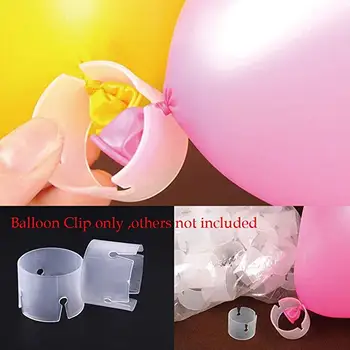 24 adet Balon plastik klips Halka Toka Kemerler İçin Doğum Günü Düğün Parti Dekor