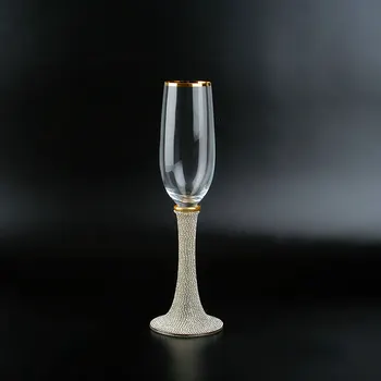 Düğün şampanya bardakları 350 ml Vintage Kristal Benzersiz Kişiselleştirilmiş Gözlük Tost Flüt Düğün Ev Yemeği Masa Dekorasyon