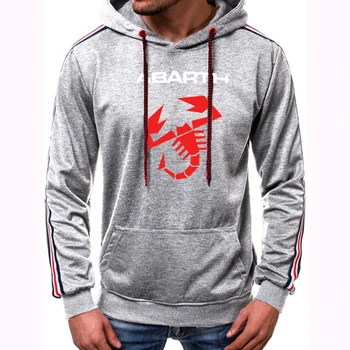 Moda Rahat hoodie Abarth araba logosu Baskı Bahar Sonbahar erkek Kazak Pamuk Harajuku Yüksek Kaliteli erkek hoodie