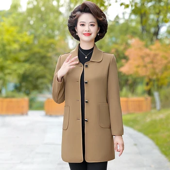 Kadın Bahar Med-uzun Blazer Casual Slim Blazers Ceketler Iş Ceket Giyim Moda Sonbahar Kadın Ceket