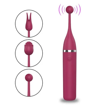 YENİ 3 Kafaları Klitoris Meme Seks Oyuncak Kadın Masturbator Yüksek Frekanslı Vibratörler G Noktası Klitoris Stimülatörü Kadın