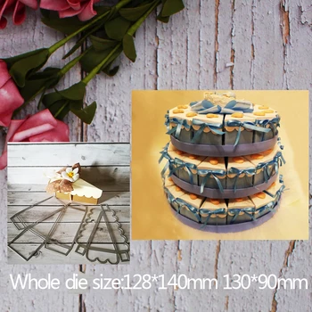 peynir kek Gıda Metal çelik çerçeveleri Kesme Ölür şablonlar İçin DIY Hurda rezervasyon Fotoğraf Albümü Kabartma kağıt Cards130 * 90mm
