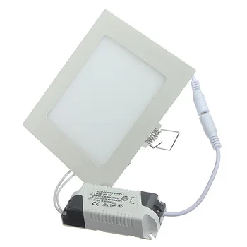 Kısılabilir LED tavan lambası 6 W 9 W 12 W 15 W gömme led panel aydınlatma sürücü ile AC85-265V Sıcak Beyaz / Soğuk Beyaz ücretsiz shinping