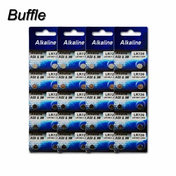 40 adet / 4 Paket Buffle AG2 1.55 V 28mAh Lityum düğme Piller İzle Para Pil LR59 396A LR726 196 D723