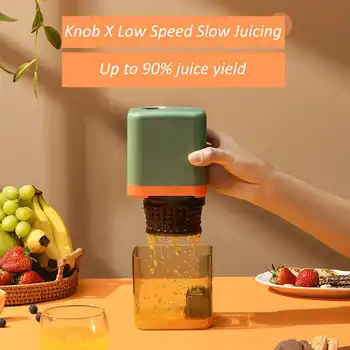 Ev aletleri Mini yavaş sıkacağı taşınabilir elektrikli meyve ayırma sıkacağı gıda işleme suyu sıkma makinesi spor su ısıtıcısı suyu Cu