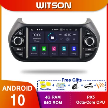 WİTSON! Android10 Octa çekirdek PX5 ARABA DVD oynatıcı FİAT FİORİNO İçin QUBO IPS EKRAN 4 GB RAM 64 GB ROM ARABA GPS NAVİGASYON