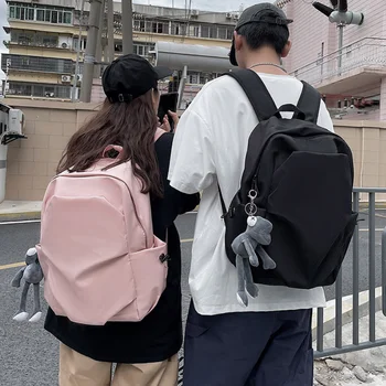 2022 Kadın ve erkek Sırt Çantası Öğrenci Schoolbag Büyük Kapasiteli seyahat sırt çantası Rahat Su Geçirmez Naylon Torba