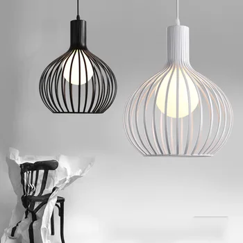 modern led vintage lamba avize tavan iskandinav e27 kolye ışık avize aydınlatma luminaria de mesa fas dekor