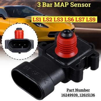 3 Bar Hava Girişi Basınç MAP Sensörü için Chevrolet Silverado Suburban Cadillac / GMC LS1 LS3 LS6 LS7 LS9 LQ4 LY6 12615136