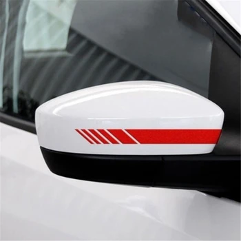 2 adet Dikiz Aynası Çıkartmaları Araba Styling PVC Araba Sticker dikiz aynası Yan Çıkartma Şerit