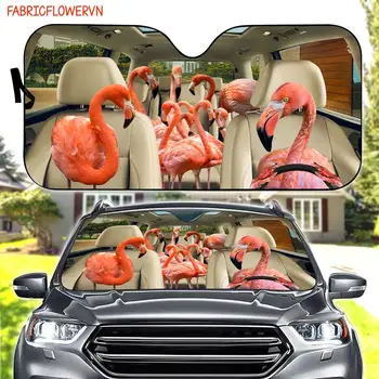 Flamingo araba güneşliği, Flamingo Araba Dekorasyon, Flamingo Cam, Flamingo Severler Hediye, Hayvan araba güneşliği, Anne İçin Hediye, Gi