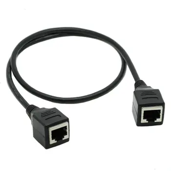 RJ45 Kablo Dişi Dişi Ethernet LAN Ağ Uzatma Kablosu 0.3 m 0.6 m