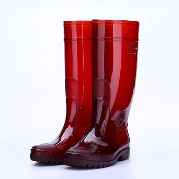 Erkek yüksek yağmur çizmeleri Kalın yağmur çizmeleri Emek Sigortası Ayakkabı kaymaz Asit Alkali su ayakkabısı Yağmur Ayakkabısı