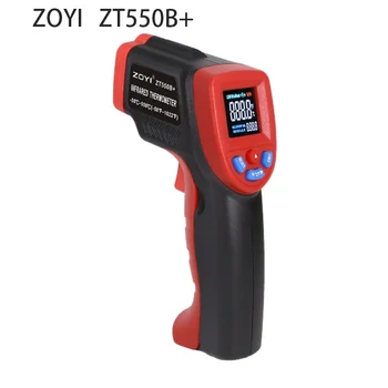 ZOYI ZT550B + Dijital Kızılötesi Termometre Lazer Termometre temassız Pirometre Görüntüleyici Higrometre Kızılötesi Termometre