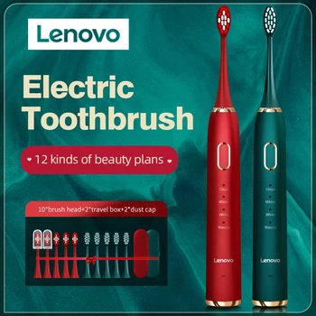 Lenovo Elektrikli Diş Fırçası USB Şarj IPX7 45000 Dakika Su Geçirmez Çıkarma Diş Plak Yetişkin Dişleri Korumak Sonic diş fırçası