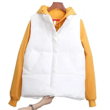 2021 Kadın Kış sıcak Pamuk Yastıklı Kirpi Yelek Sonbahar Sıcak Satış Kolsuz Parkas Aşağı Ceketler Bahar Giyim Mont Yelek