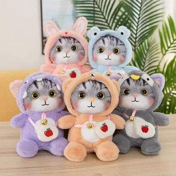 Sevimli Kawaii Renkli Kitty Kedi Dolması Peluş Sevimli Merhaba oyuncak bebekler Çocuklar İçin