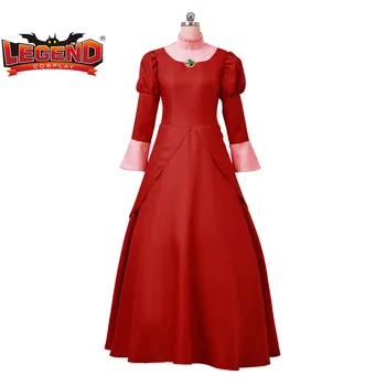 üvey cosplay kırmızı Elbise Yetişkin Lady Tremaine elbise wicked üvey cosplay kostüm custom made