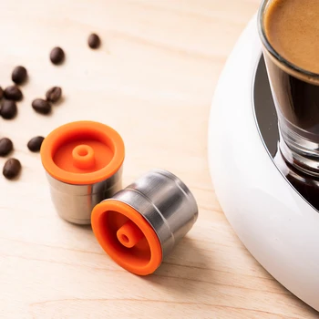 Yeniden kullanılabilir kahve filtresi Illy Y3. 2 Paslanmaz Çelik Doldurulabilir Cafe Kapsül Pod Bardak Silikon Kapsül Kapak Kapaklı Illy
