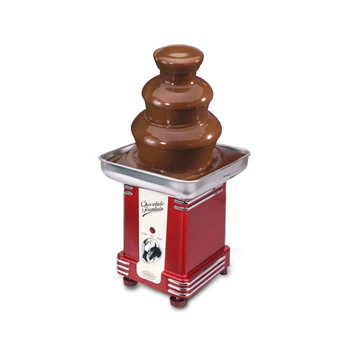 220V Üç Kat çikolata çeşmesi Çikolata Eriyik İsıtma Fondü Çeşme Küçük Ticari Ev Şelale Makinesi