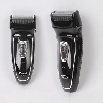 KEMEİ 2 Kafaları Şarj Edilebilir Elektrikli Tıraş Makinesi Pistonlu Elektronik Tıraş Makinesi Döner Saç Düzeltici Yüz Bakımı Jilet