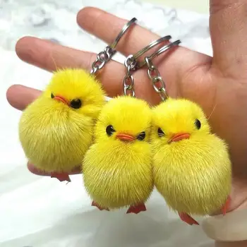 5cm Sevimli Sarı Ördek peluş oyuncaklar Anahtarlık Yumuşak Doldurulmuş Hayvanlar Bebekler Oyuncak Çocuklar Çocuklar için Bebek Kız Yılbaşı Hediyeleri Kolye