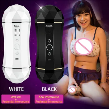 Akıllı eller serbest ses aktris ciro sahte vajinal mastürbasyon kupası USB şarj erkek seks oyuncak marka seks shop hediyeler Göndermek