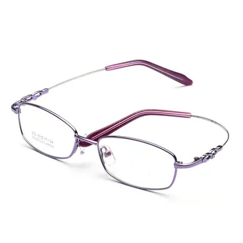 Titanyum Alaşımlı Gözlük Kadın SquarePrescription Gözlük Çerçeve Miyopi gözlük çerçeveleri Kore Vidasız Gözlük Nerd Esnek