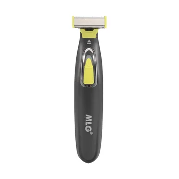 Su geçirmez Sakal Bıyık Bart Düzeltici USB Elektrikli Kesici Kesme Saç Kesimi Makinesi Favoriler için Tıraş Aparatı Soyma Jilet
