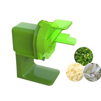 Elektrikli Sarımsak dilimleme makinesi Çok Fonksiyonlu sebze kesme makinesi Yeşil Soğan Biber doğrayıcı kesici