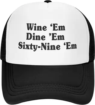 Şarap Em Yemek Em Altmış Dokuz Em Şapka Unisex Kamyon Şoförü Kapakları Ayarlanabilir Beyzbol Snapbacks Şapkalar