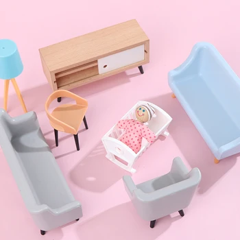 Simülasyon TV Sayacı Lamba Oturma Odası Yatak Odası Ev Aletleri Bebek Evi Modeli Oyuncak Dekor Aksesuarları