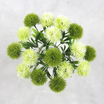3 adet Karahindiba Çiçekler Ev Dekoratif 25cm plastik sahte yapay çiçekler Ev partisi Düğün İçin yeşil gerçek dokunmatik Dekor