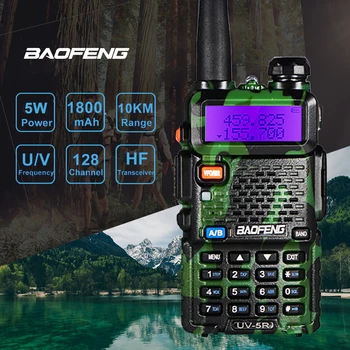 Baofeng UV-5R Walkie Talkie Profesyonel CB Radyo Istasyonu Baofeng UV 5R Telsiz 5 W VHF UHF Taşınabilir UV5R Ücretsiz Kulaklık