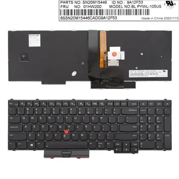 Yeni İngilizce ABD Düzeni Klavye Lenovo ThinkPad P50 P70 Siyah Arkadan Aydınlatmalı Nokta Sopa İle 9A12EPF