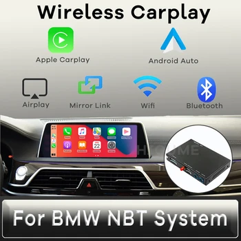 Kablosuz Carplay MMI Android Otomatik arayüz kutusu BMW F20 F21 F22 F23 NBT Sistemi ile 6.5