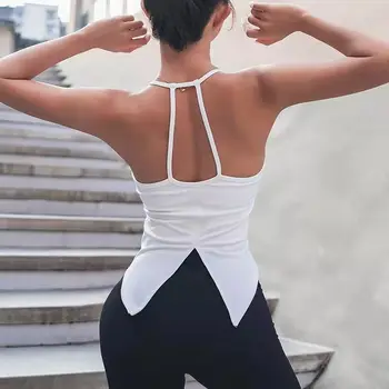 Yaz Plaj Rahat İnce Kayış spor tişört Kadın Spor Tank Top Yoga Sutyen Yelek Bayan Koşu Spor gündelik spor giyim