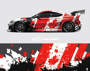 Serin Sarma Araba Grafik Çıkartmaları Vinil Sarma Modern Tasarım Araba Kırmızı Boyalı Modifiye Anime Yarış Çıkartmaları