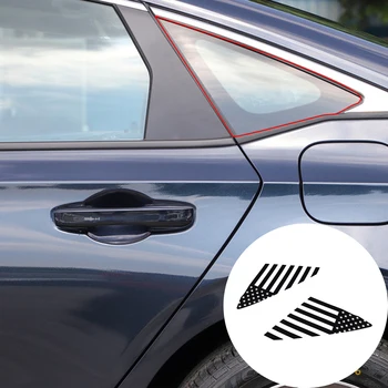 Honda Civic 2022 için Araba Sticker Ve Çıkartmaları Araba Vücut Pencere Arka Üçgen Cam Dekorasyon Oto Styling Dış Aksesuarlar