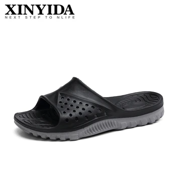 EVA erkek terlikleri Üzerinde Kayma Nefes Hafif Yaz Slaytlar Moda Banyo erkek ayakkabısı Su Serin plaj sandaletleri Erkekler Artı Boyutu 36-49
