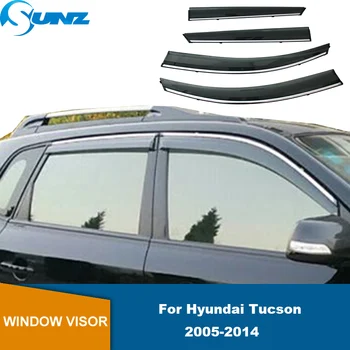 Hyundai Tucson için pencere Siperliği 2005 2006 2007 2008 2009 2010 2011 2012 2013 2014 Araba Kapı Visor Weathershield Tente Barınak