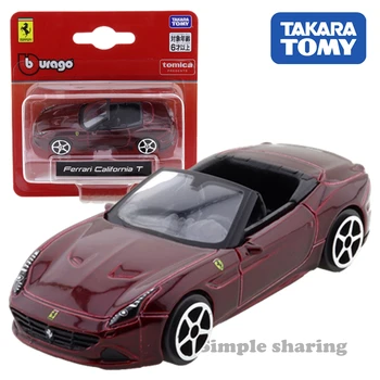 Takara Tomy Tomica Hediyeler Burago Yarış ve Oyun Serisi 3 İnç Ferrari California TCar Çocuk Oyuncakları motorlu taşıt Diecast Metal Model